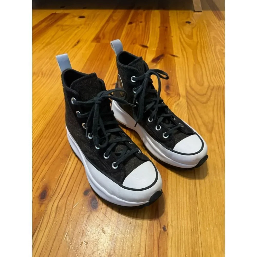 🔥 Converse Chuck Taylor All Star Run Star Hike High Black Ice SIZE M 5 W 6.5
